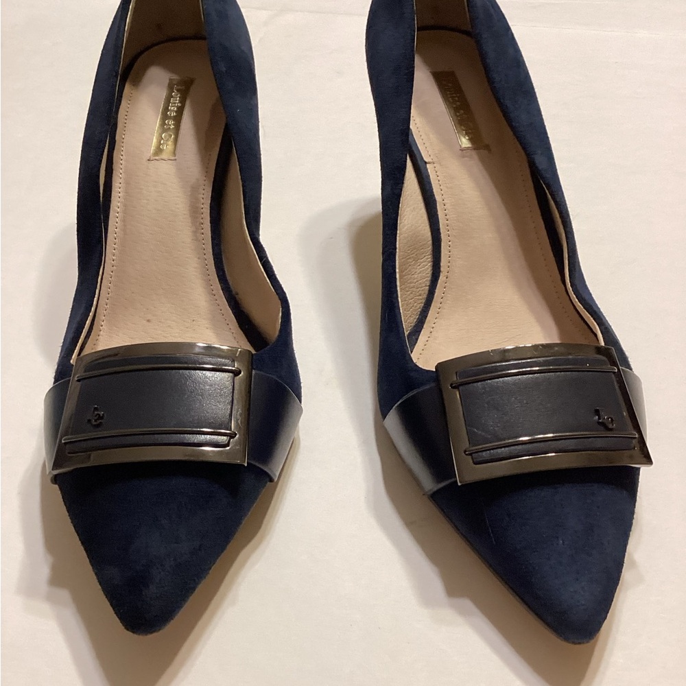 Elegant Navy Blue Women's Shoes - Picture 2 of 11